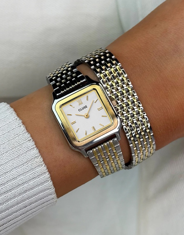 Cluse - Gracieuse Petite Double Steel White/Bicolour