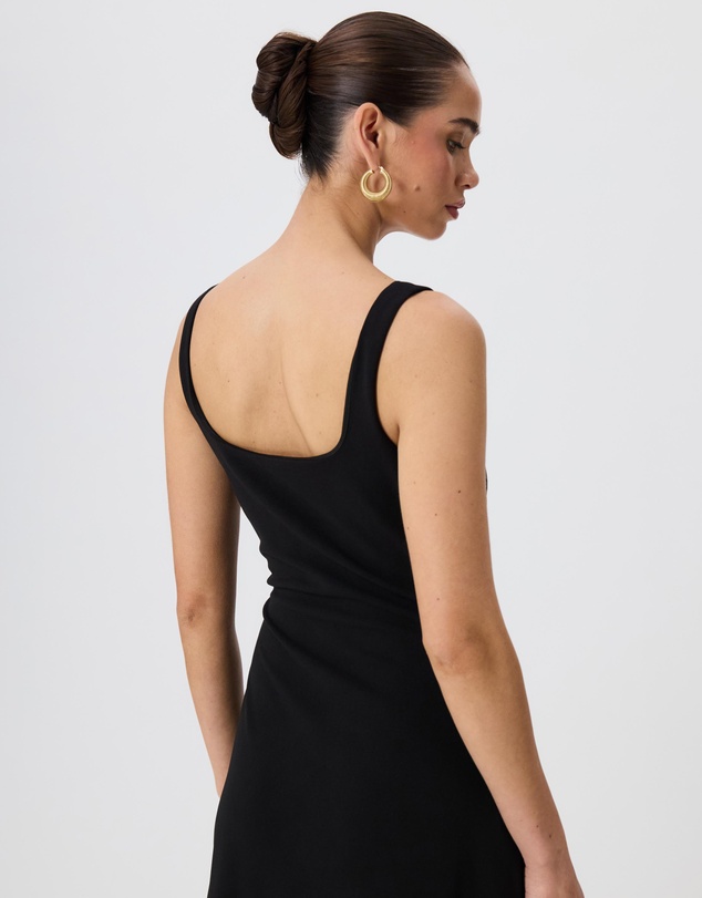 Tussah - Celine Square Neck Midi Dress With Side Ruching