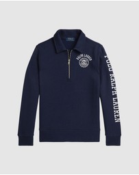 Polo Ralph Lauren - Logo Fleece Collared Sweatshirt - ICONIC EXCLUSIVE - Teens