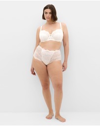 City Chic - Plus size Ophelia Underwire Bra - ivory