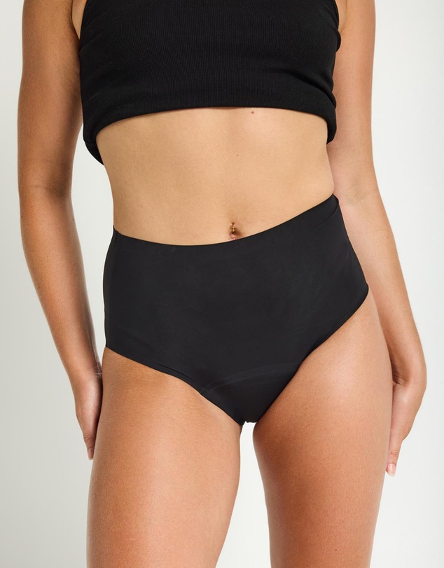 Modibodi - Seamfree Period Full Brief Moderate Absorbency Black