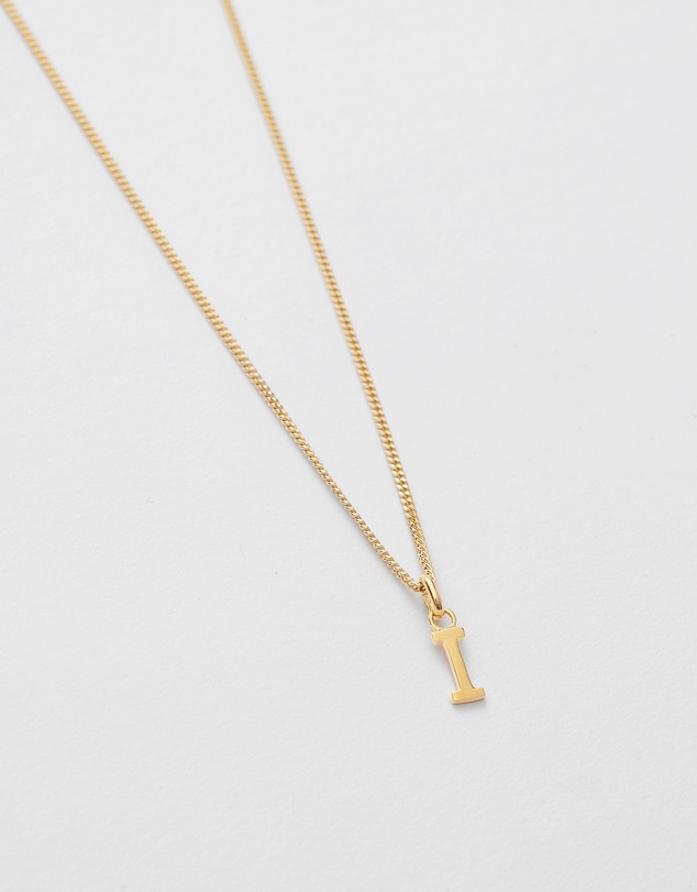 Kirstin Ash - I Outline Initial Necklace