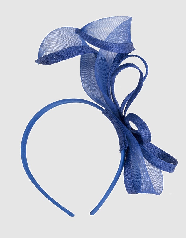 Max Alexander - Small Royal Blue Sinamay Loops Fascinator