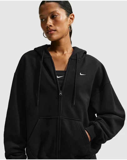 Nike - Studio Fleece Medium Weight Oversized Full-Zip Hoodie