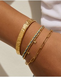 Arms Of Eve - Bennie Gold Bracelet - Sky