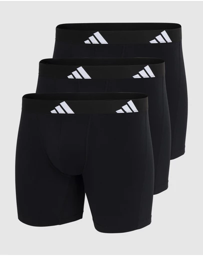 adidas Sportswear - 3 Pack Active Flex Cotton Boxer Brief Underwear