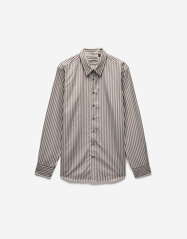 Calibre - Fluid Stripe Shirt Chocolate