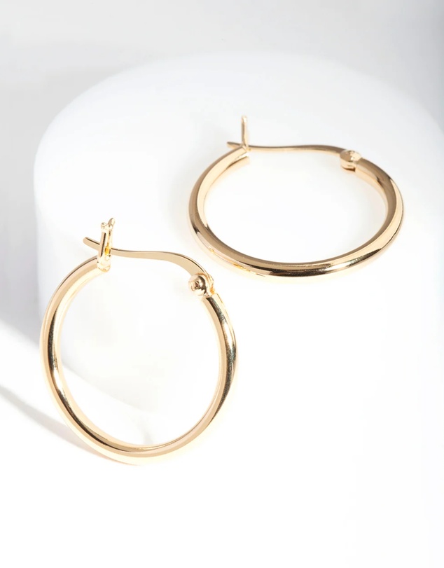 Lovisa - Gold Plated Sterling Silver Hoop Earrings