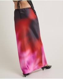 Alice In The Eve - Vila Ombre Slip Maxi Skirt