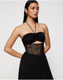 Lover - Isla Lace Halter Maxi Dress