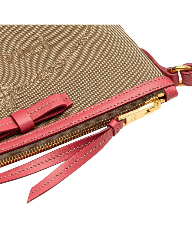 Pre-Loved by Azura Reborn - Pre-Loved Canvas Canapa Logo Bow Crossbody