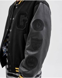 GUESS Originals - GUESS Originals x Batman Black Letterman Jacket
