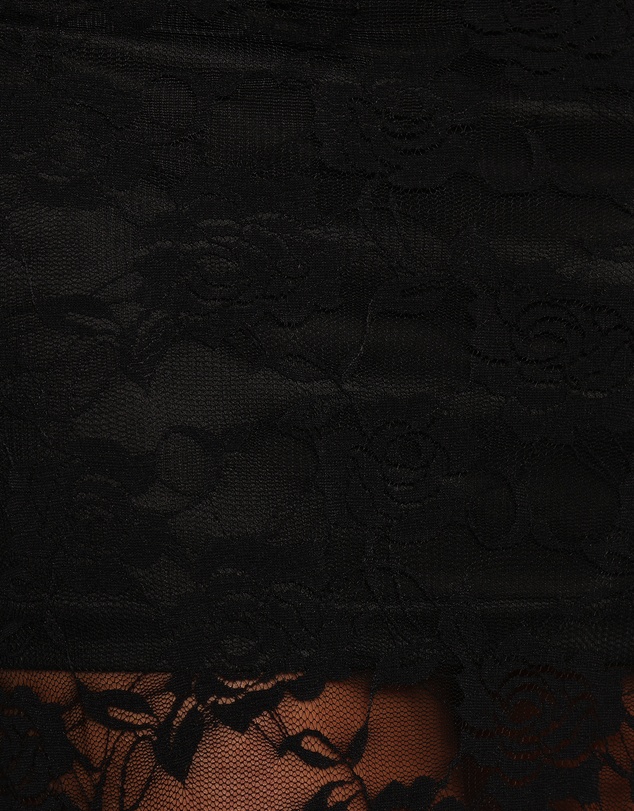 Petal & Pup - Laken Sheer Lace Maxi Skirt - Black