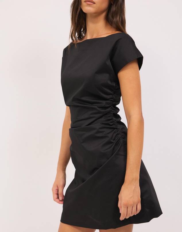 Calli - Lindez Gathered Mini Dress