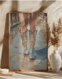 Olive et Oriel - Silver Cowgirl by Studio Iii Art Print