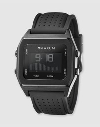 Maxum - Raglan Tide Watch - Black Silicone Strap