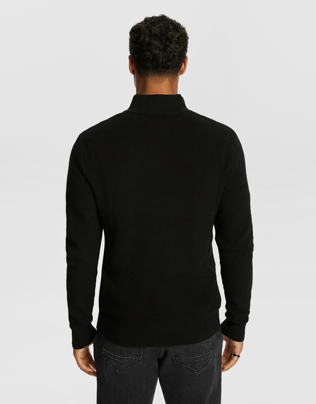 yd. - Washington Zip Cotton Knit Jumper