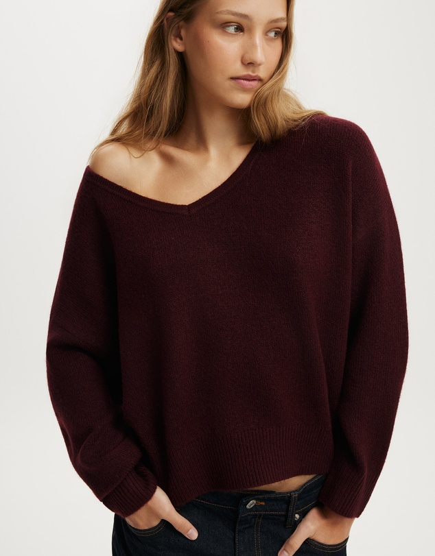 Cotton On - Softest Luxe Slouchy V Knit