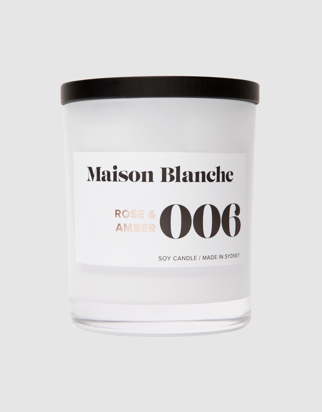 Maison Blanche - 006 Rose & Amber - Large Candle