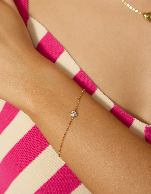Ania Haie - Gold Sweetheart Pave Bracelet