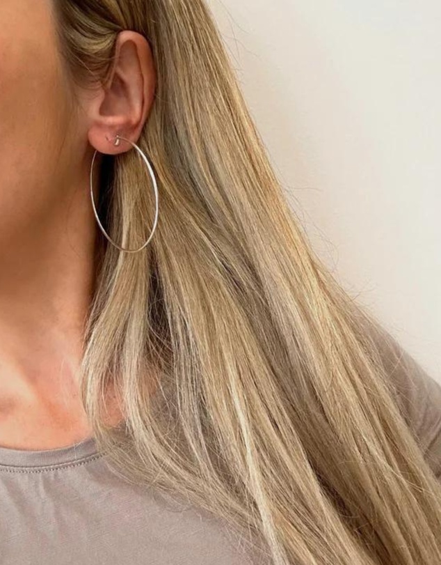 Ichu - Fine Silver Hoops