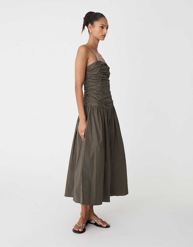 Forcast - Cathy Cotton Modal Midi Dress