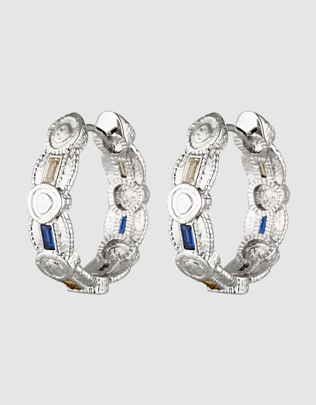 HOUSE OF SLANI - Summer Inspired Caprina Silver Hoops
