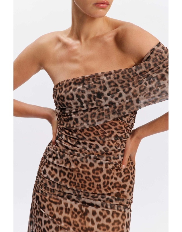 Bardot - Calia Printed Mesh Maxi Dress