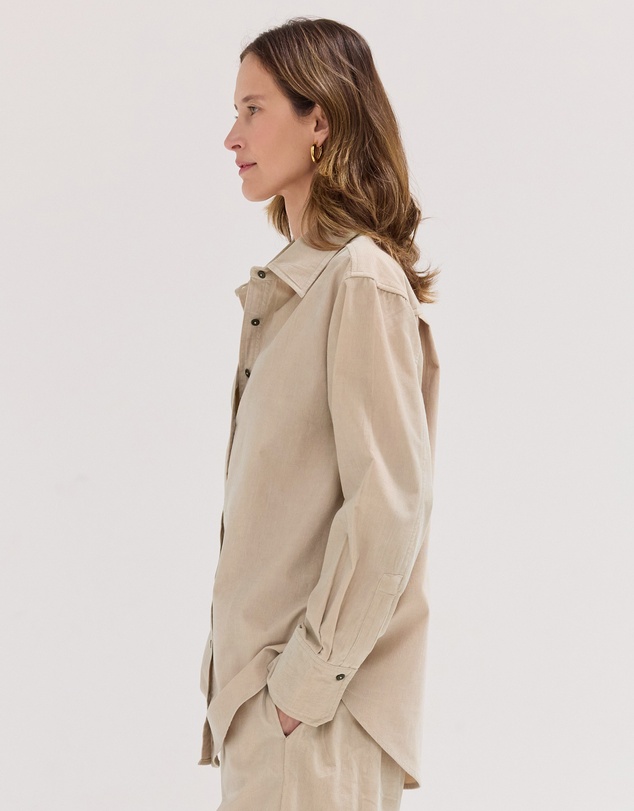 Cloth & Co. - The Corduroy Shirt Pebble