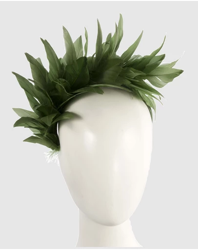 Max Alexander - Modern Teal Green Racing Fascinator