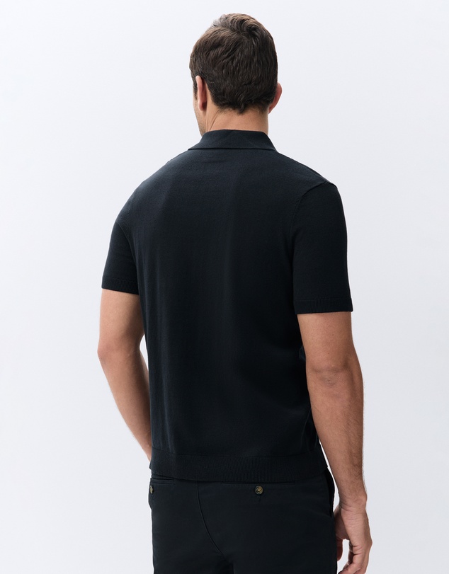 UNISON - Panel Stitch Knit Polo