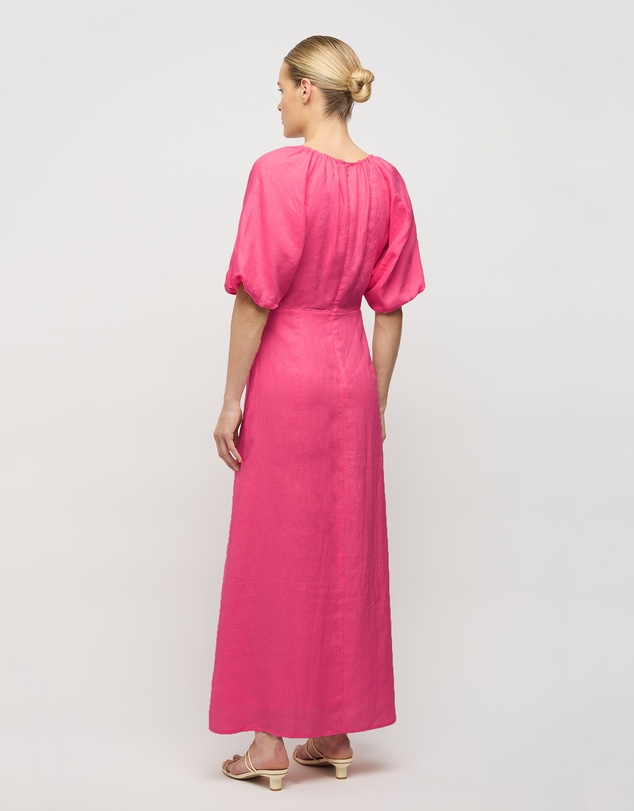 FRIEND of AUDREY - Thea Linen Balloon Sleeve Dress
