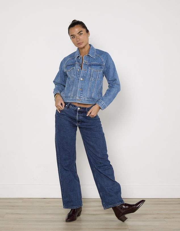 Cirkular - Pre-Loved - SLVRLAKE Silence Denim Jacket in Pacific