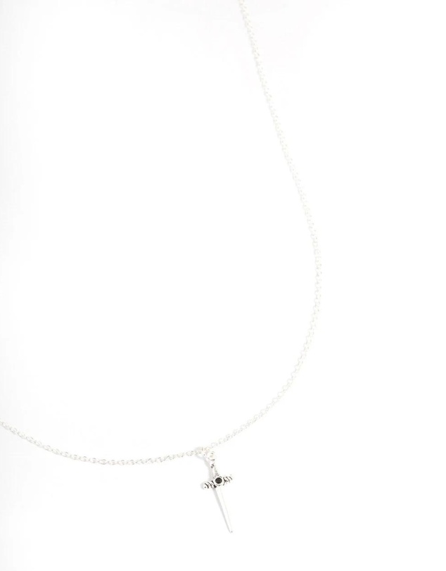Lovisa - Sterling Silver Dagger Pendant Necklace