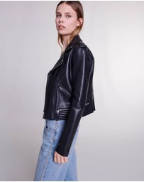 Maje - Basaltm Leather Jacket