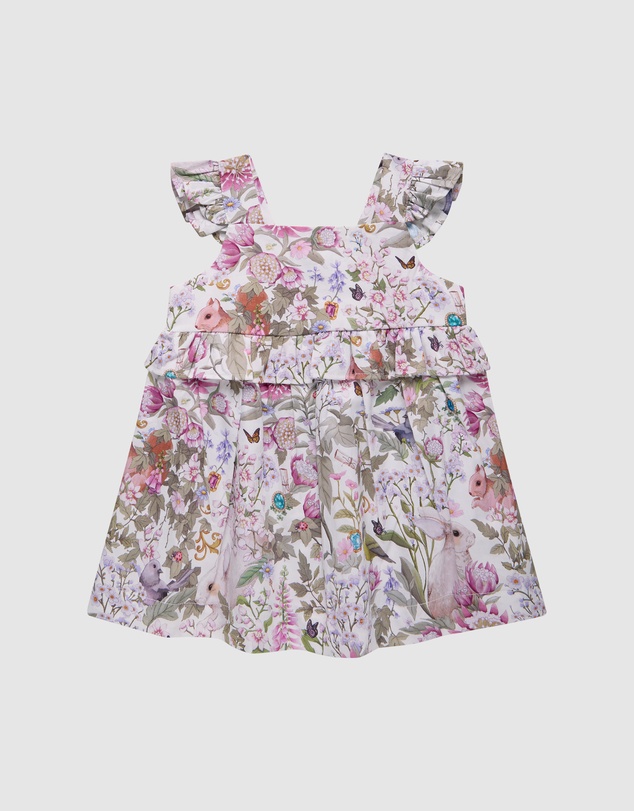 Fleur Harris - 'Heirloom Treasures' Camelia Dress in Gardenia