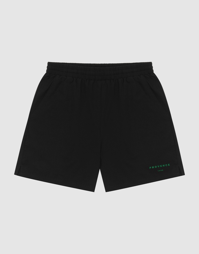 Provence - Nylon Shorts Black/Green