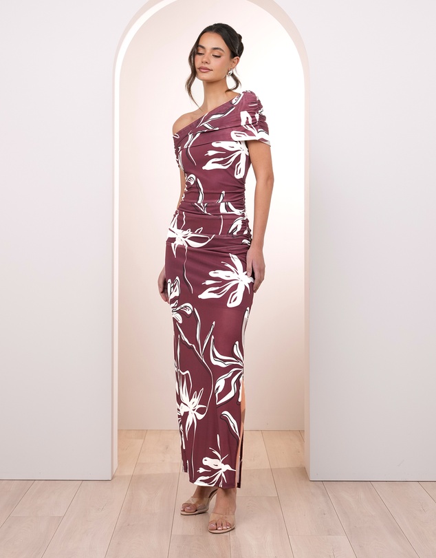 Pilgrim - Winry Print Mesh Maxi Dress