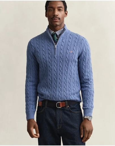 Gant - Cotton Cable Half Zip