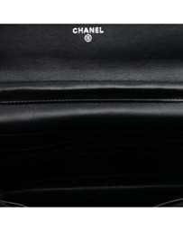 Pre-Loved by Azura Reborn - Pre-Loved CC Quilted Crinkled Patent Wallet On Chain