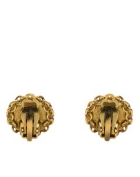 Pre-Loved by Azura Reborn - Pre-Loved Gold Plated CC Chain Round Clip On Earrings