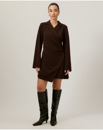 Tussah - Monique Tailored Wrap Mini Dress