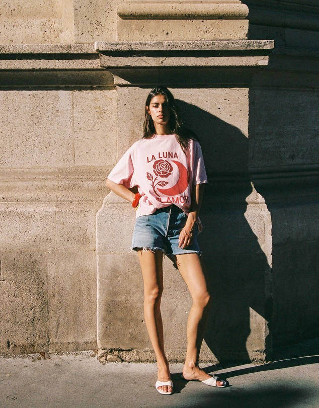 Auguste The Label - Moon Rose Boyfriend Tee