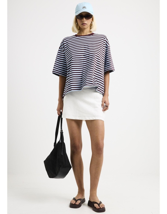 Subtitled - Ella Linen Mini Skirt