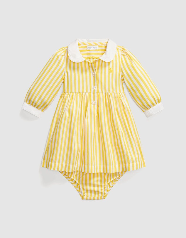 Polo Ralph Lauren - Striped Poplin Shirtdress & Bloomer - Babies