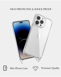LOUVE COLLECTION - Clear Phone Case + Latte Love Lanyard
