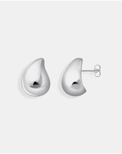 THOMAS SABO - Organic drop-shaped ear studs silver