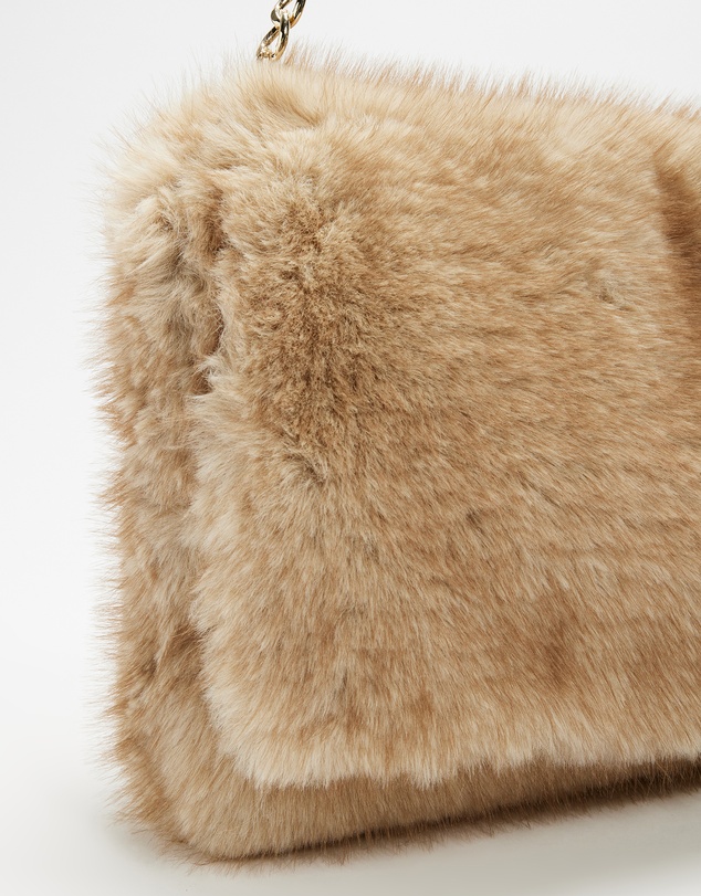 Lindsay Nicholas New York - Arlo Faux Fur Bag in Sable