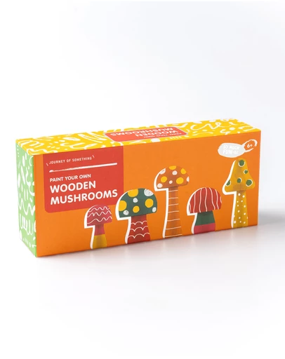 Journey Of Something - Paint Your Own Wooden Mushrooms