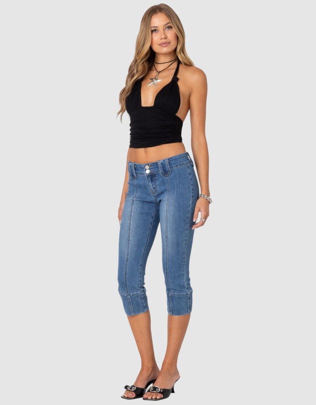 EDIKTED - Lillie Knotted Halter Top